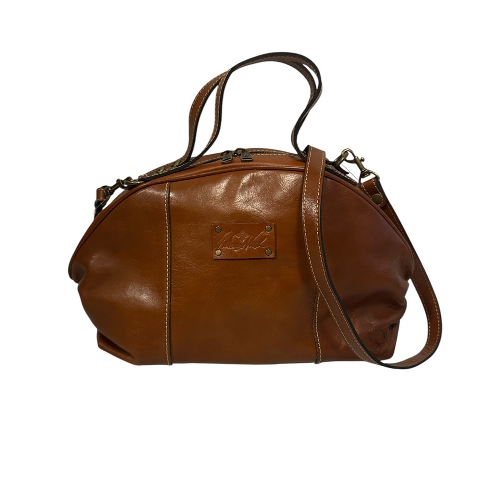 Patricia Nash Brown Leather FIORA DOME SATCHEL